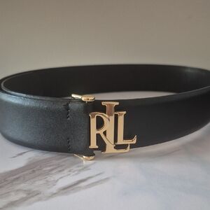 Lauren Ralph Lauren Logo Leather Belt 38inch
